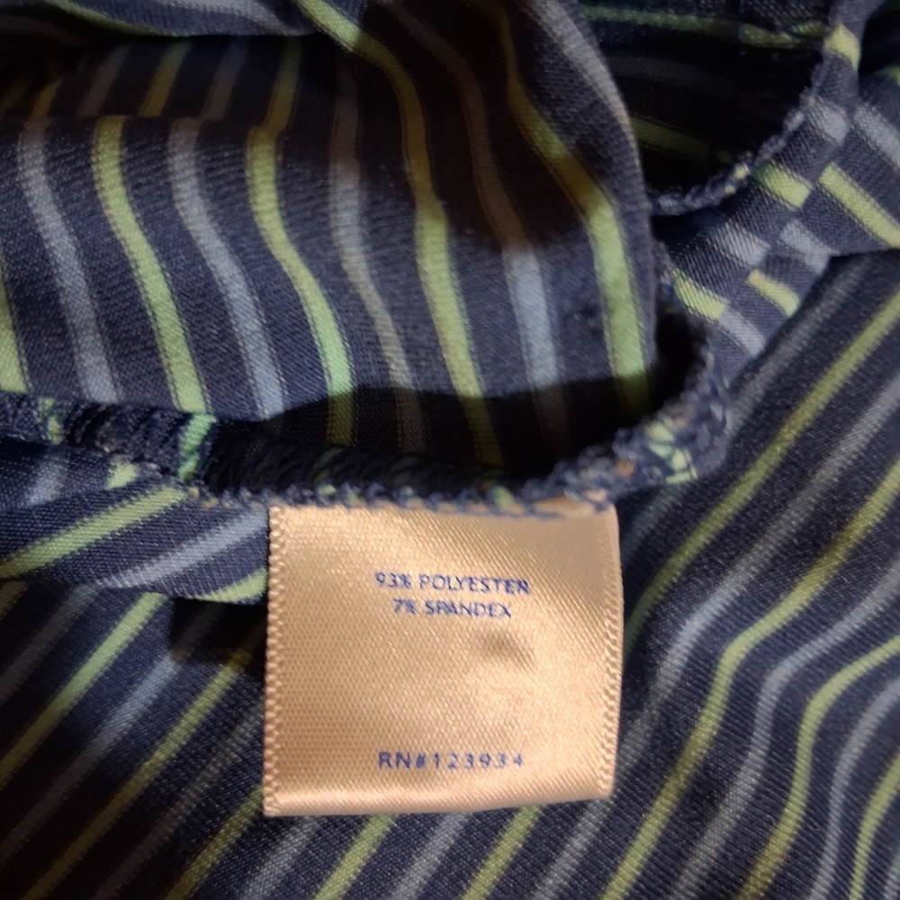 Southern Tide Men's Blue Striped Polo Shirt Size XL Golf - Picture 8 of 12
